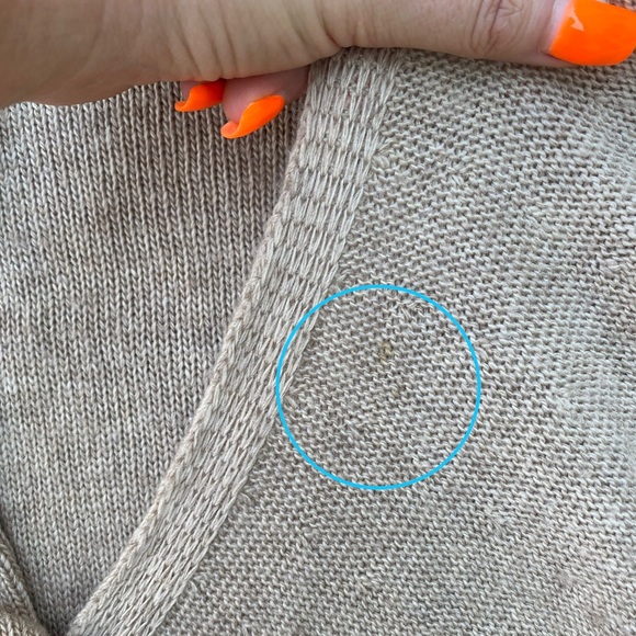 Soft Cozy Wrap-Front Sweater in Oatmeal - Picture 6 of 8